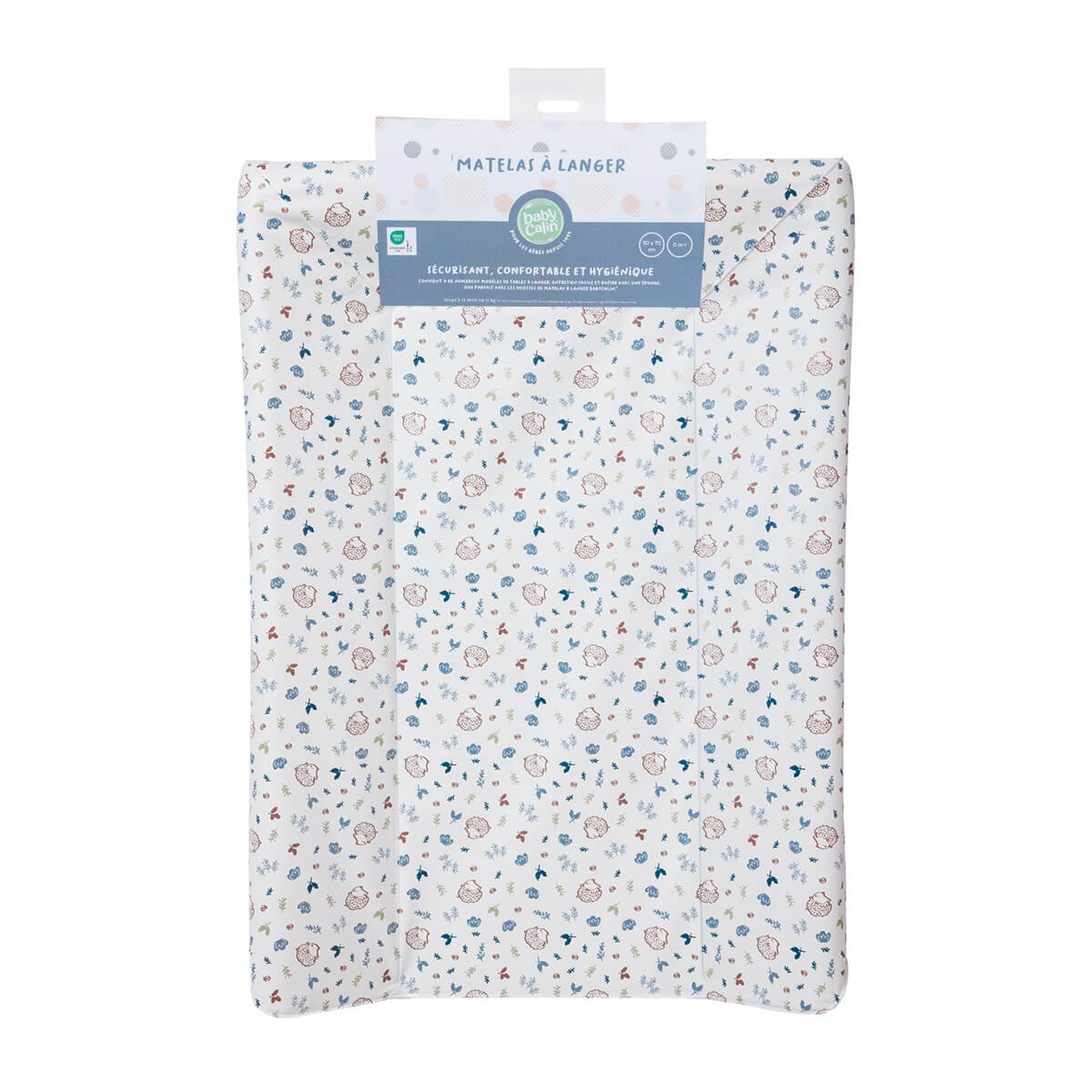 Matelas à langer bébé Luxe Greenland Hérissons - Matelas à langer pour bébé 50x70 cm