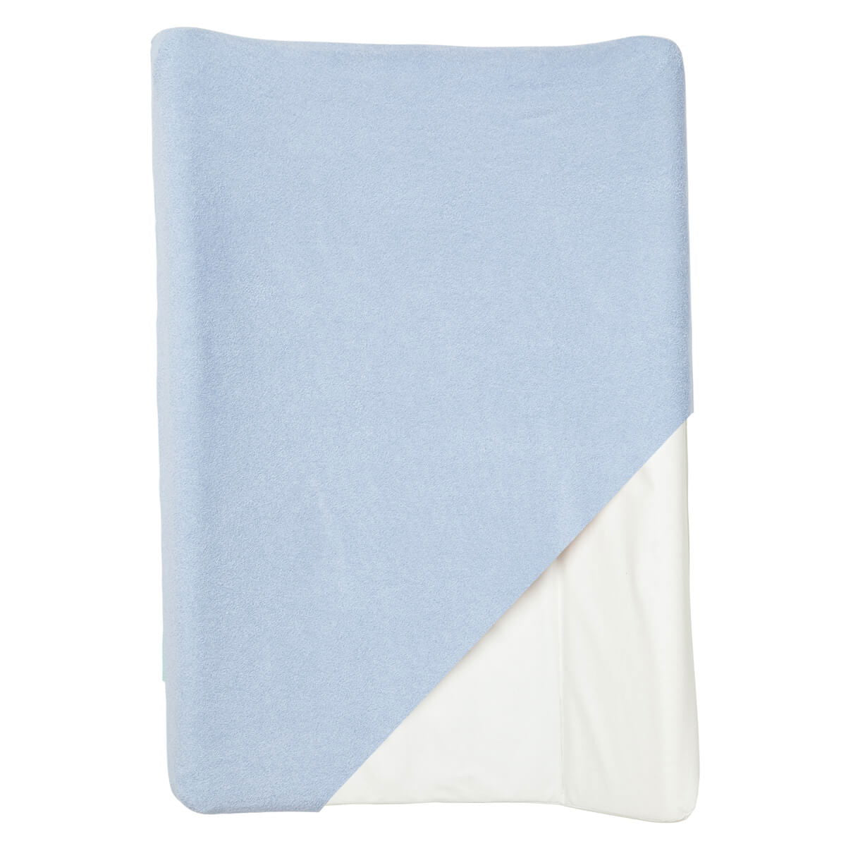 Housse de matelas à langer en éponge 50x70 cm Bleu -