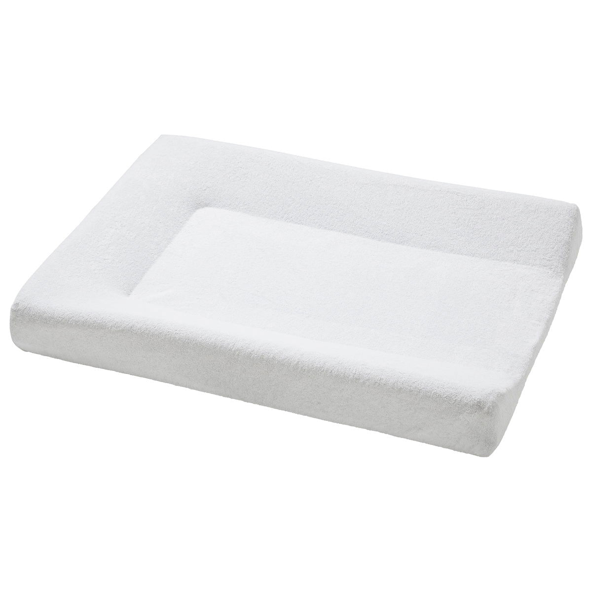 Lot de 2 housses de matelas à langer en éponge 50x70 cm Blanc, Taupe -