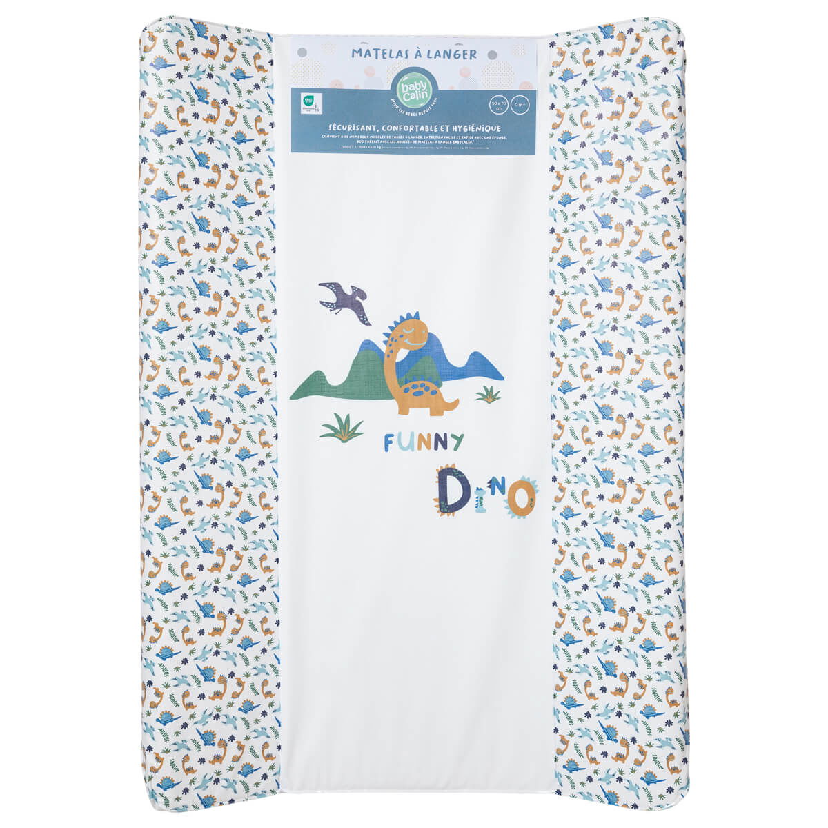 Matelas à langer Standard Premium 50x70 cm - Funny Dino -