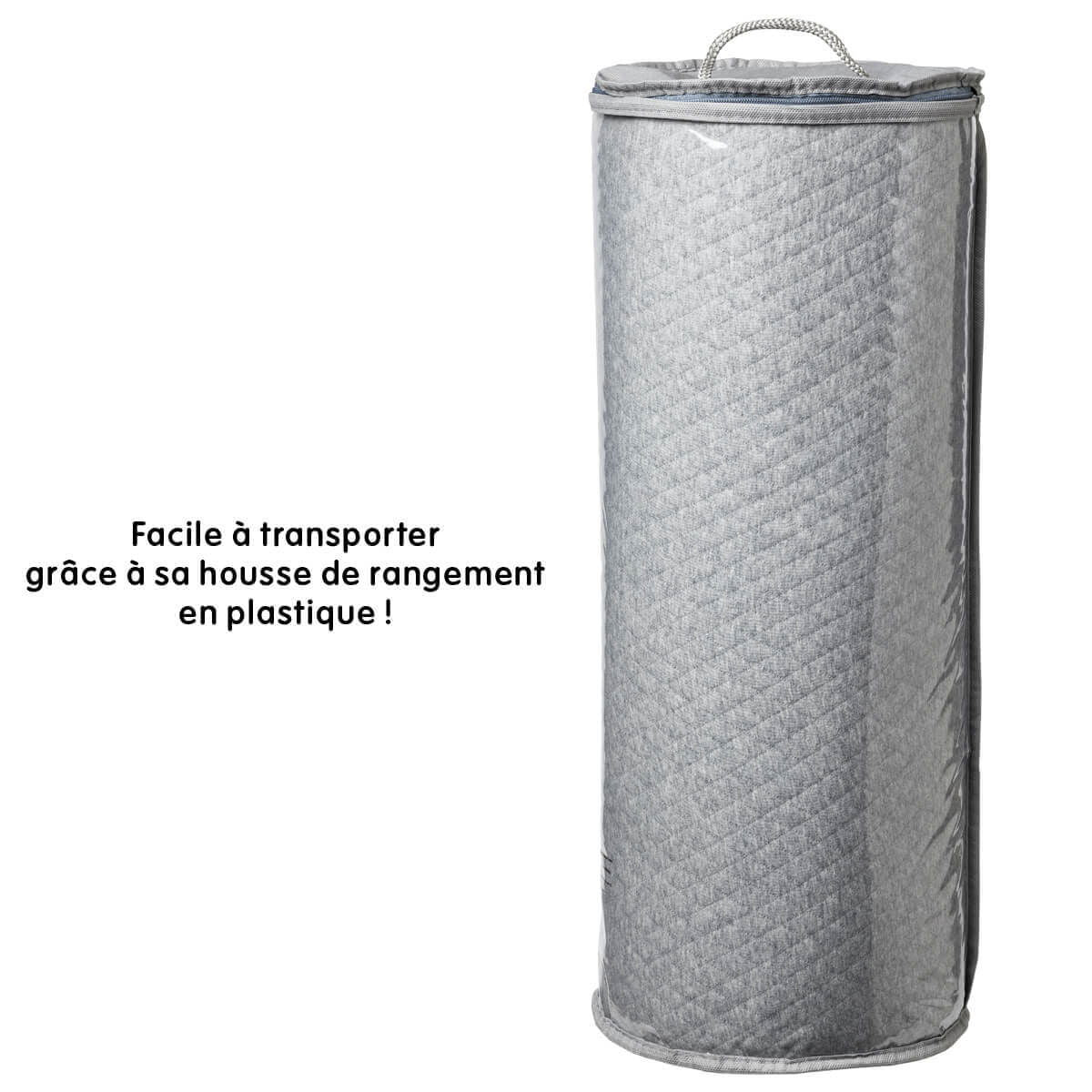 Matelas de voyage roulé 60x120 cm - 24kg/m3 - Zantem -