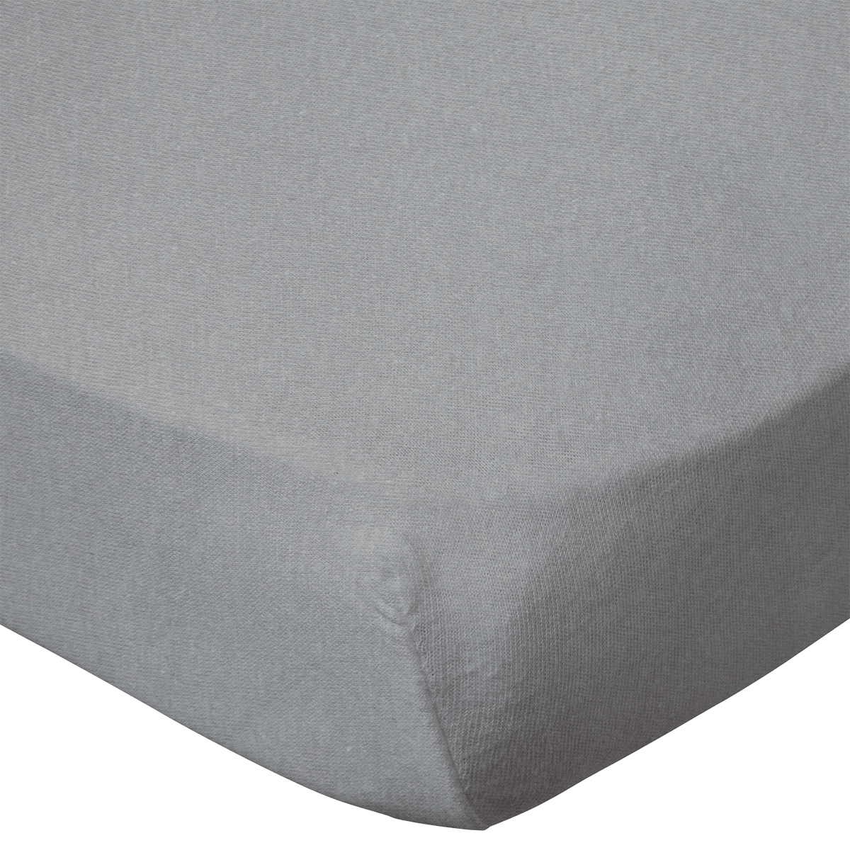 Lot de 2 draps housse en coton 60x120 cm - Gris + Imprimé étoiles