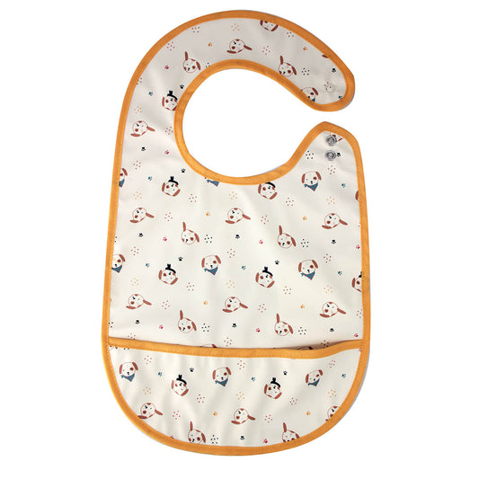 Bavoir bébé 6 mois 24x39 cm en Polyester Toutou