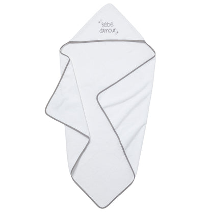 BB Kit - Hygiène Étoiles grises - Matelas à langer + Cape de bain