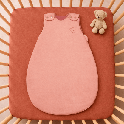 Gigoteuse hiver 0-6 mois 65 cm - Gigoteuse Tog 3,5 pour bébé - Rosée Cœur
