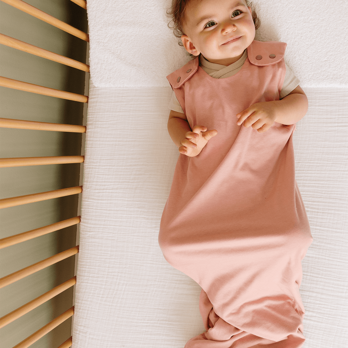 Gigoteuse été 6-24 mois 90 cm - Gigoteuse Tog 0,5 pour bébé - Rosée Cœur