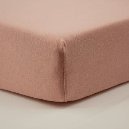 Draps housse bébé 70x140 cm Coton - Lot de 2 - Rose / Terracotta