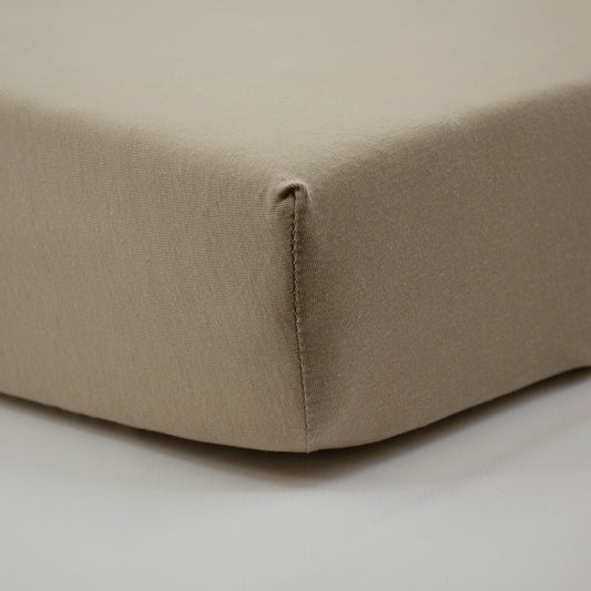 Drap-housse bébé 45x85 cm - Drap housse berceau - Uni Jersey Taupe