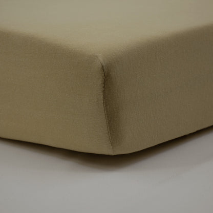 Drap housse 60x120 cm Miel - Drap housse bébé jersey 100% coton