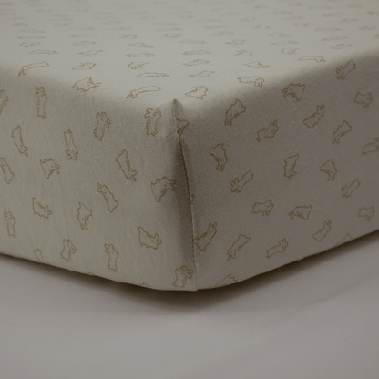 Drap-housse 60x120 cm - Lot de 2 - Coton Greenland / Blé