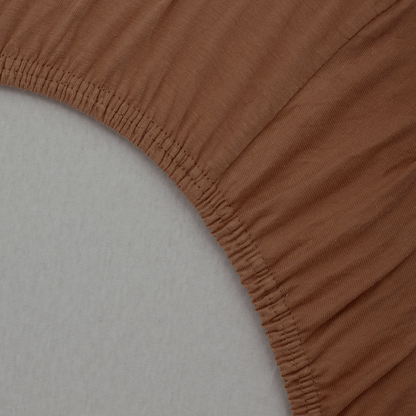 Drap-housse 60x120 cm - Lot de 2 - Coton Petites Maisons / Noix de Pécan