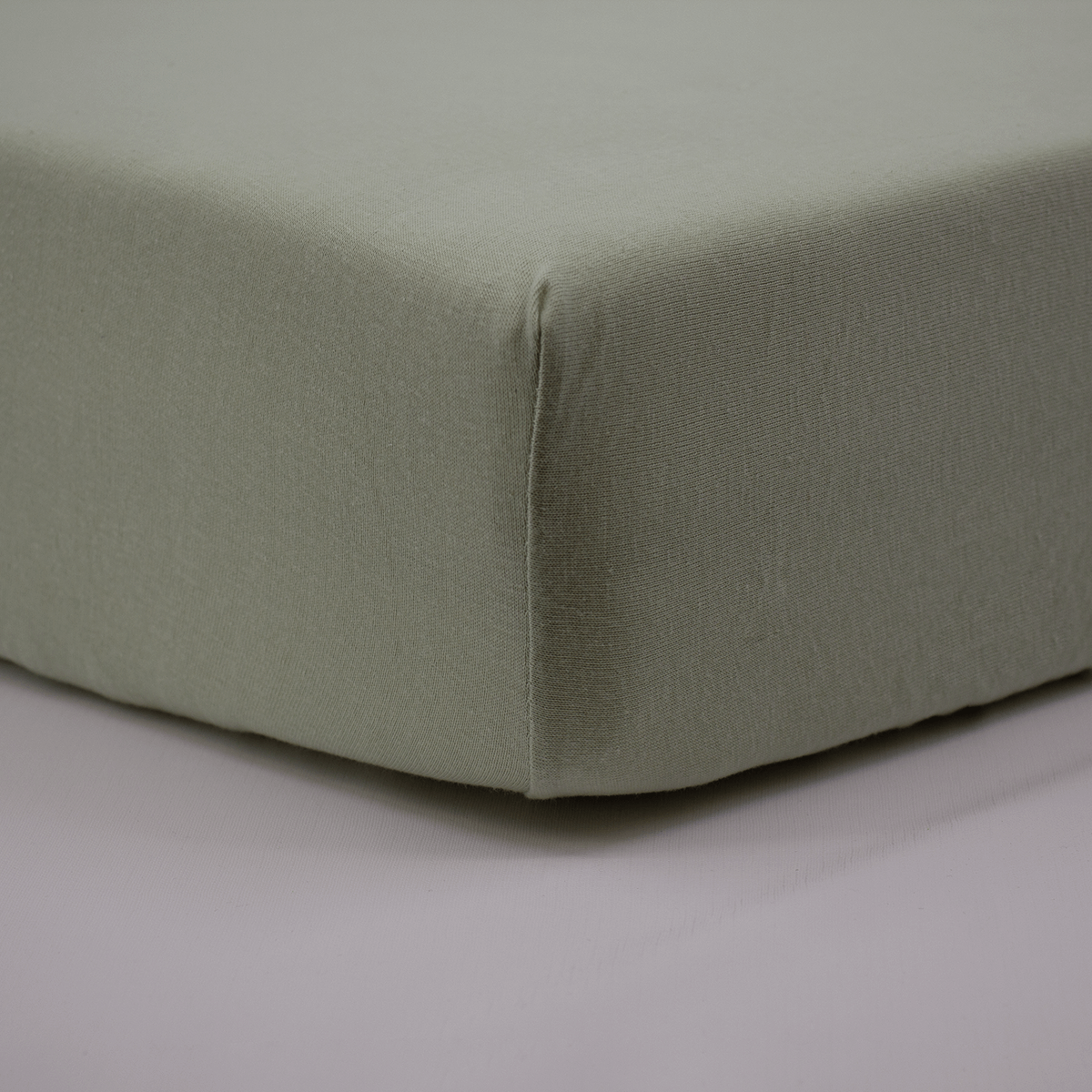 Drap-housse bébé 45x85 cm - Drap housse berceau - Uni Jersey Vert Amande