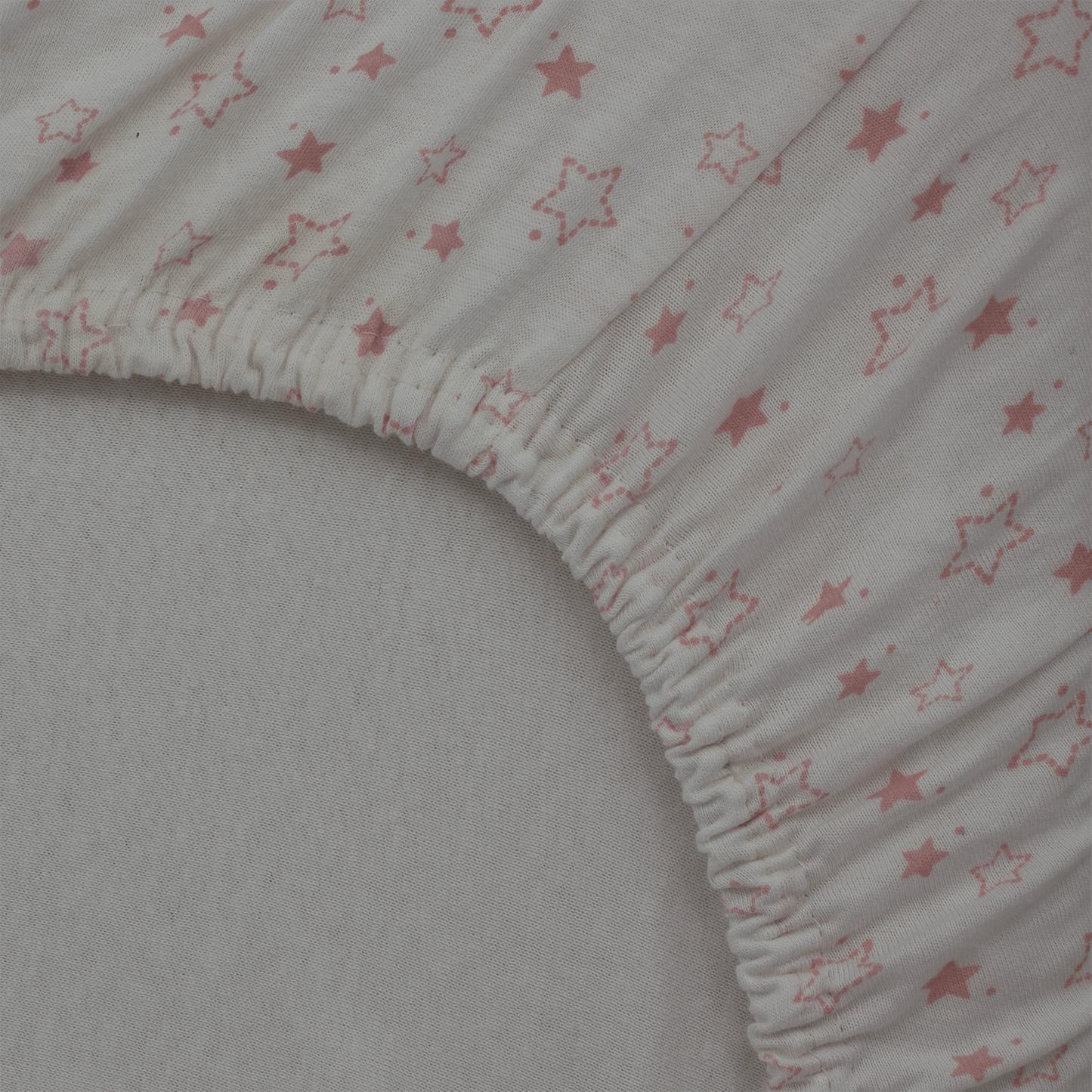 Drap housse 60x120 cm - Lot de 2 - Étoiles / Rose Orchidée - Draps housse bébé en coton
