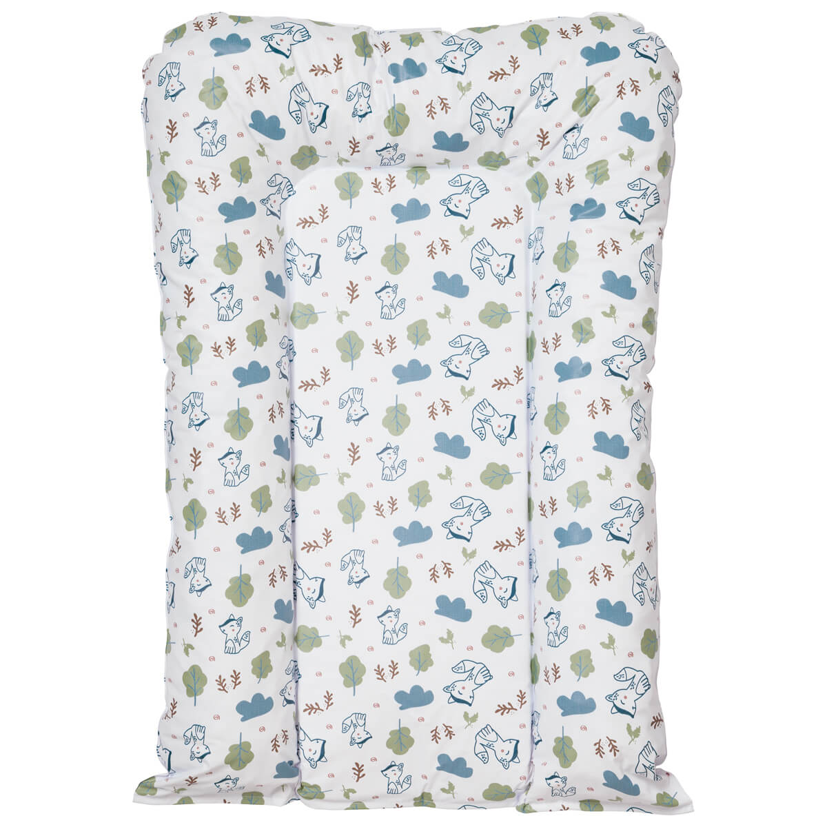 Matelas à langer bébé Flocons Greenland Renards - Matelas à langer pour bébé 50x70 cm