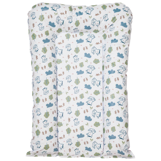 Matelas à langer bébé Flocons Greenland Renards - Matelas à langer pour bébé 50x70 cm