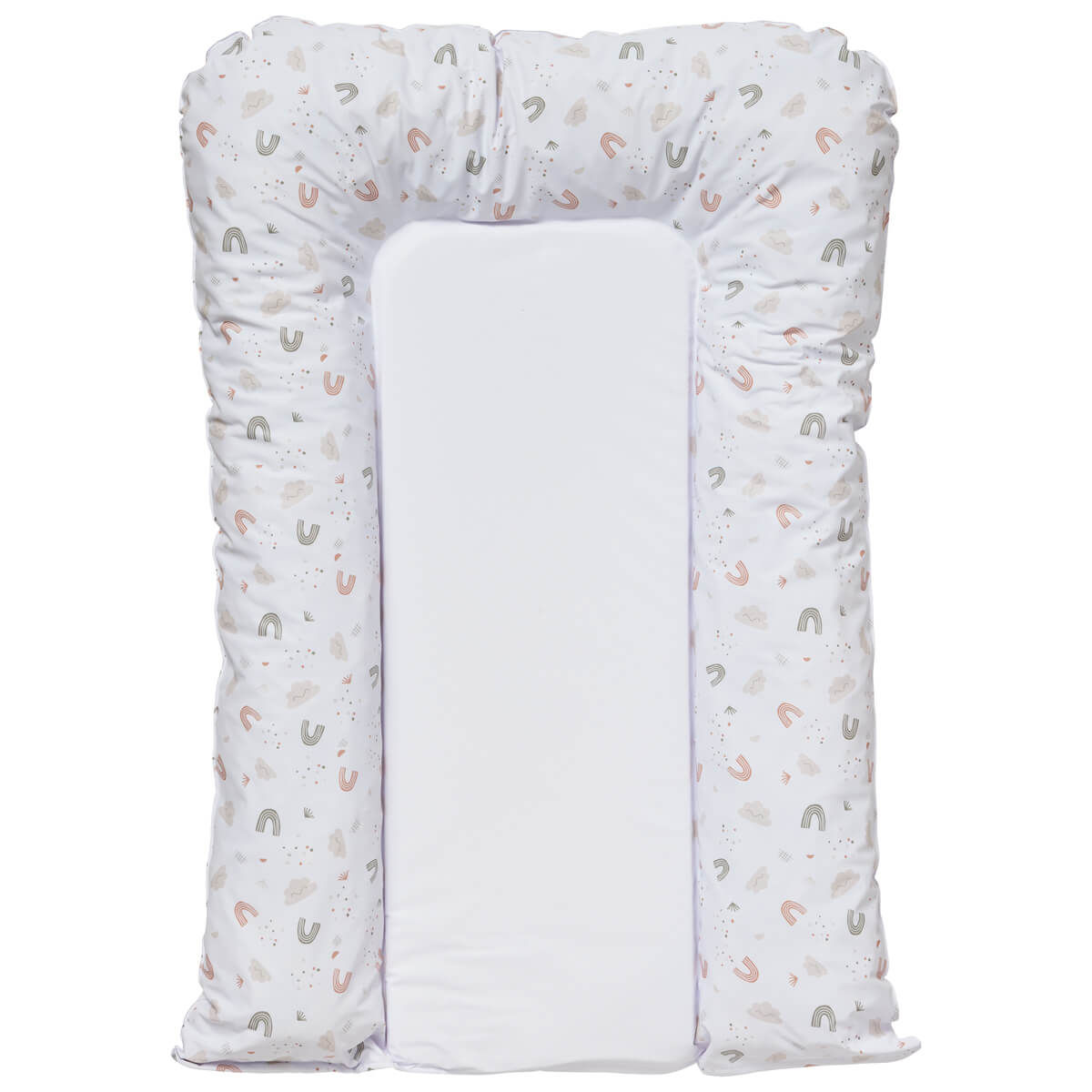 BB Kit hygiène - Matelas à langer Arc en ciel + Housse éponge Noix de Pécan