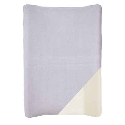 Housse pour matelas à langer Écru / Lilas - Lot de 2 - Eponge - Housse matelas à langer 50x70 cm