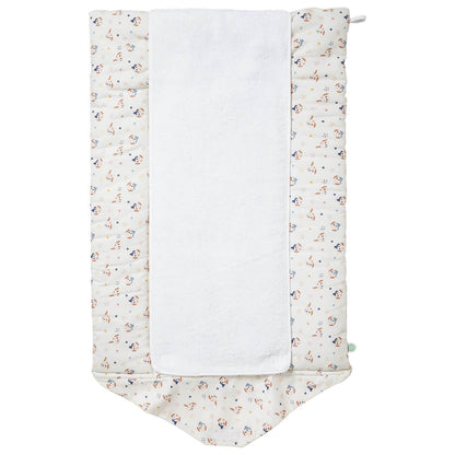 Tapis langer nomade Toutou - Matelas à langer nomade roulé 75x55 cm