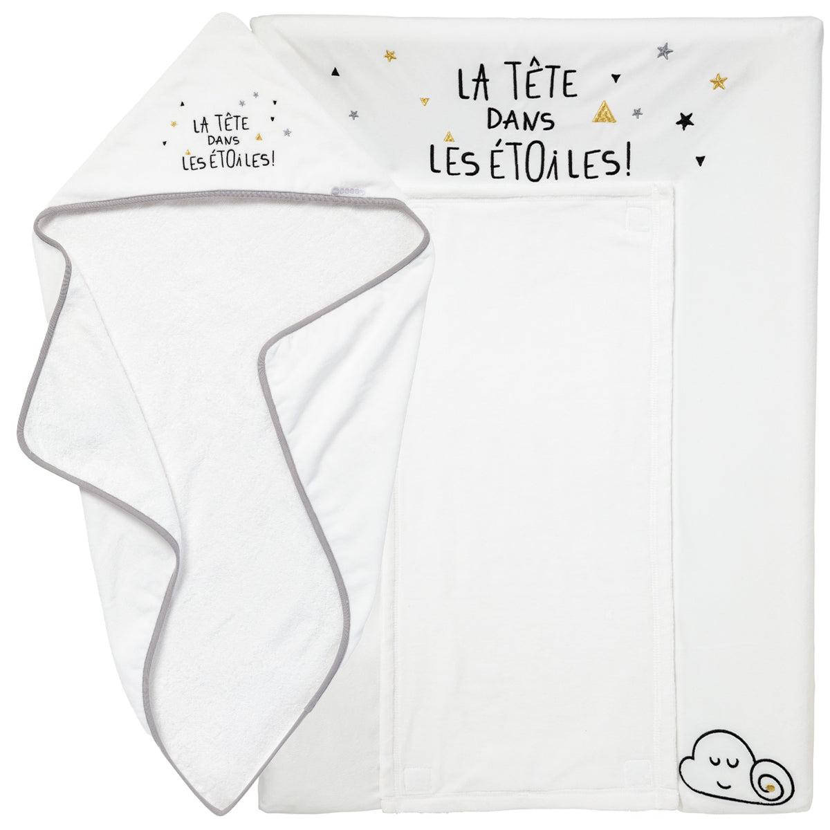 BB Kit - Hygiène Etoile Filante - Matelas à langer + Cape de bain