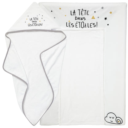BB Kit - Hygiène Etoile Filante - Matelas à langer + Cape de bain