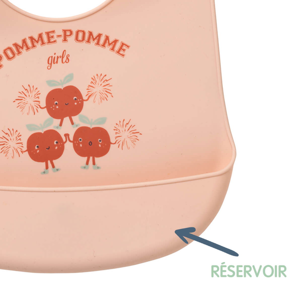 Bavoir à réservoir imperméable 6 mois - Smoothie Pomme - 