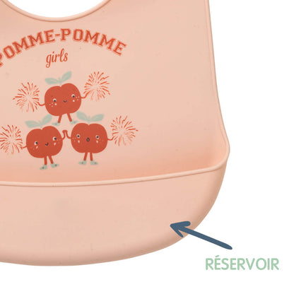 Bavoir à réservoir imperméable 6 mois - Smoothie Pomme - 
