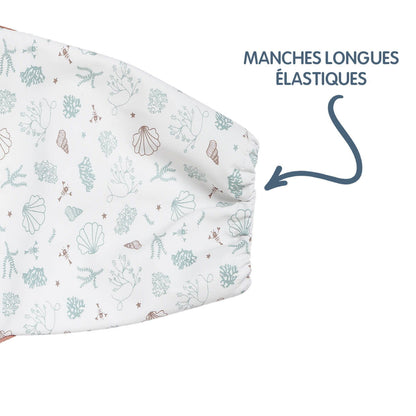Bavoir tablier enduit 12 mois - Seaside Romance - BB Malin