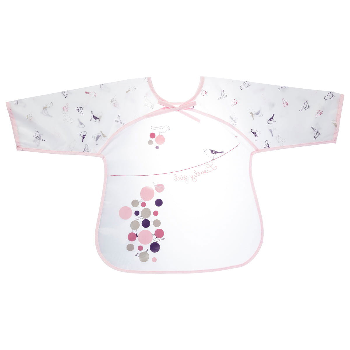 Bavoir tablier imperméable Birdy Girl 12 mois - 