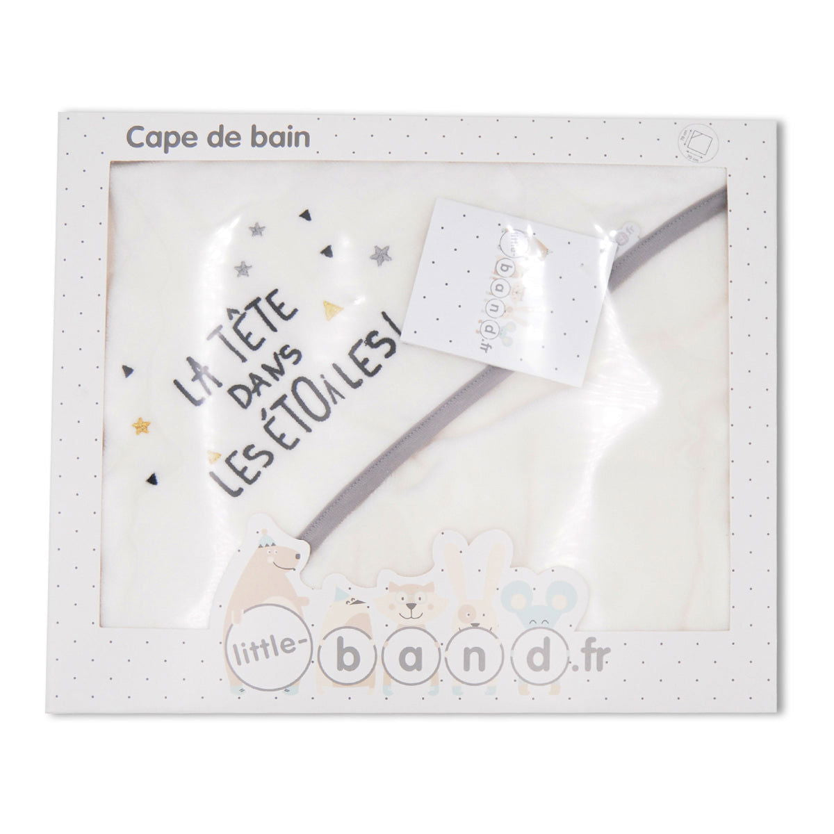Cape de bain Etoile Filante 70x70 cm - BB Malin