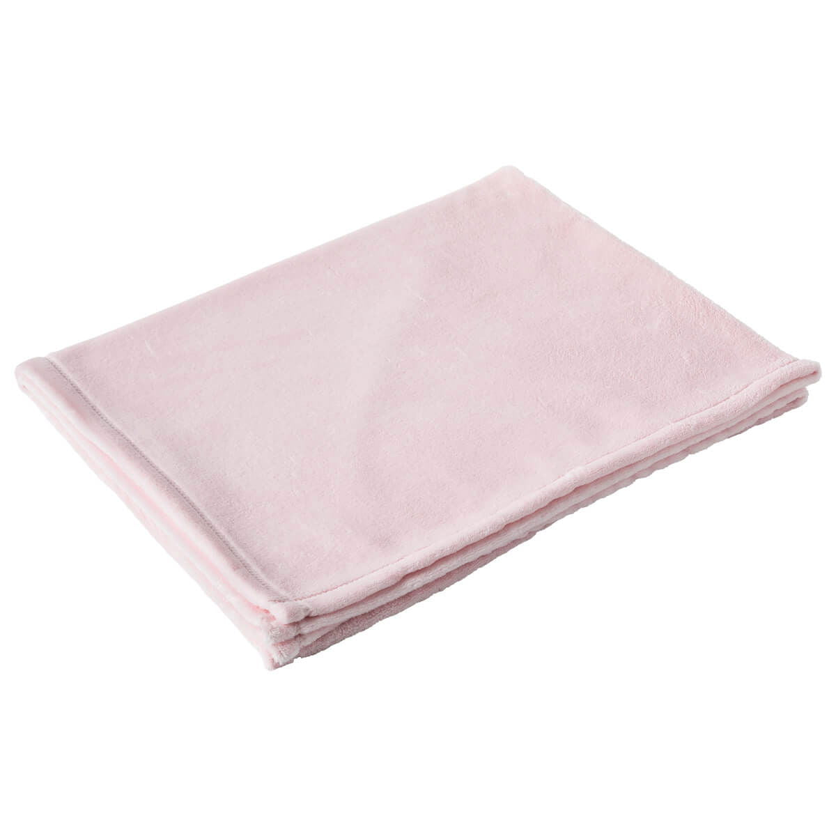 Couverture en flanelle 75x100 cm - Rose - BB Malin
