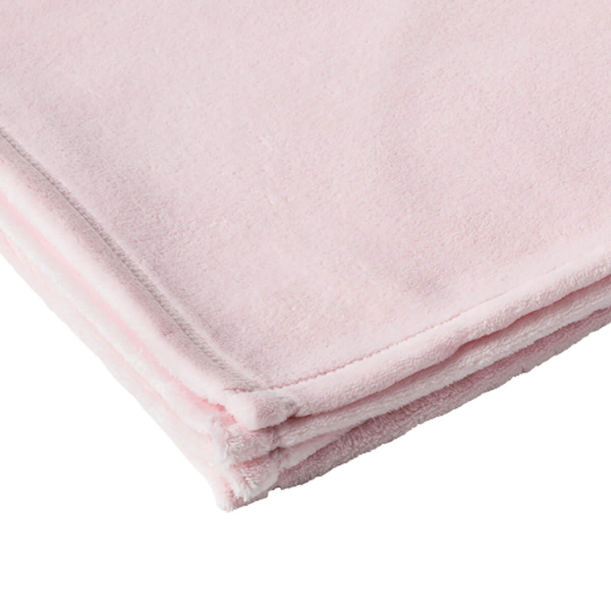 Couverture en flanelle 75x100 cm - Rose - BB Malin