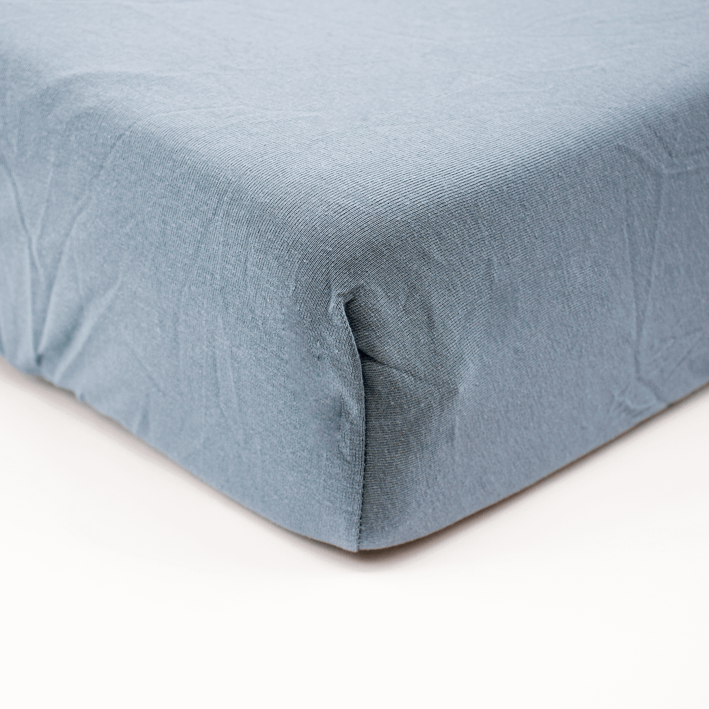 Drap-housse 60x120 cm en Coton Bleu Orage - BB Malin