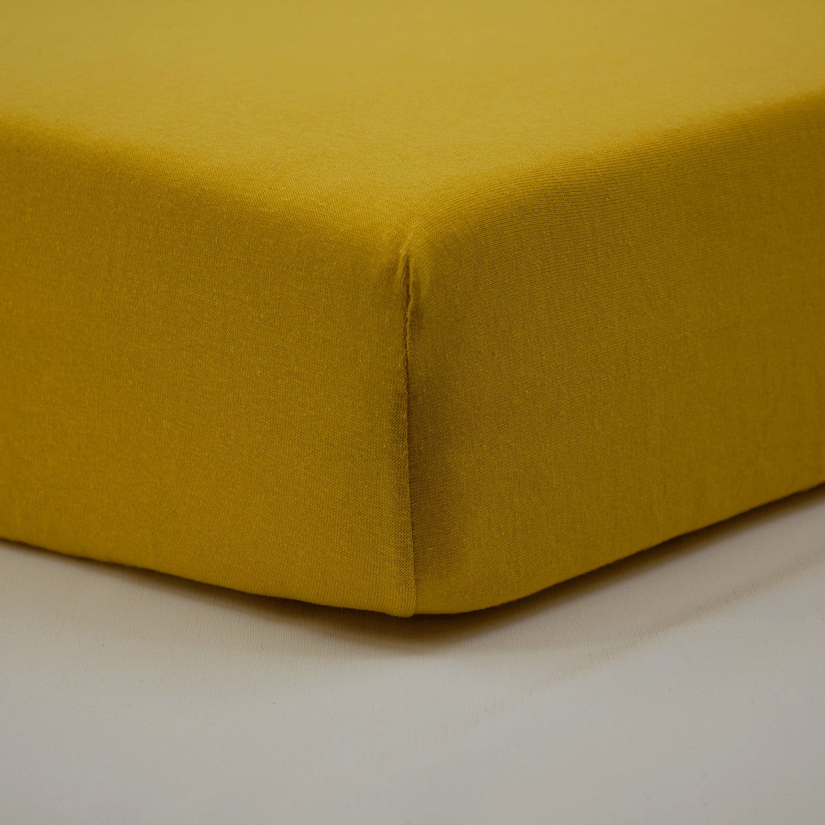 Drap housse uni 60x120 cm - Moutarde - BB Malin