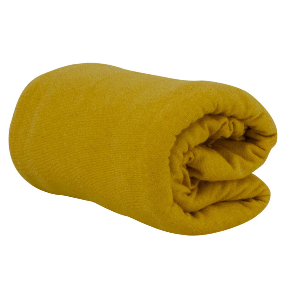 Drap housse uni 70x140 cm - Moutarde - BB Malin