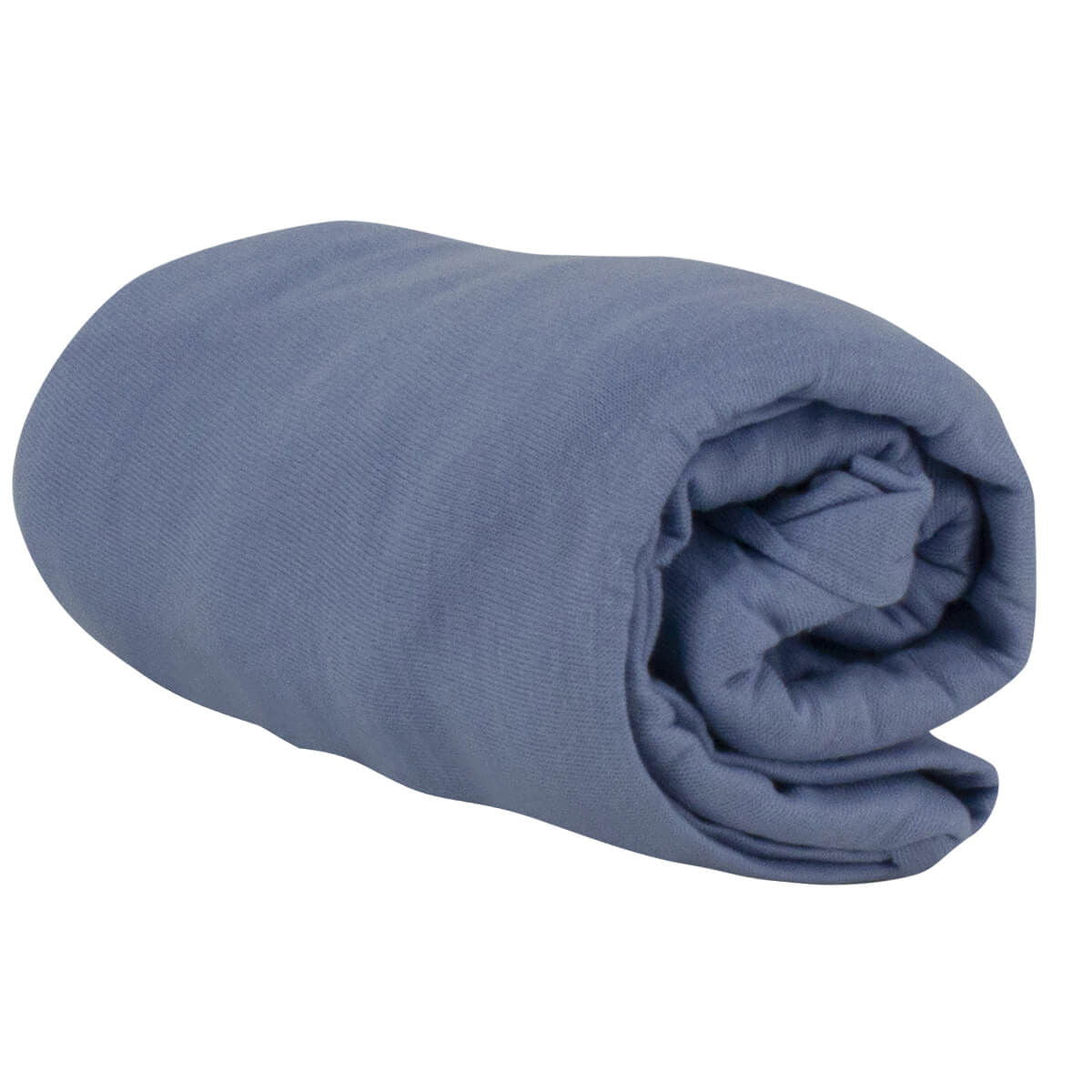 Drap housse uni 70x140 cm Bleu Layette - BB Malin