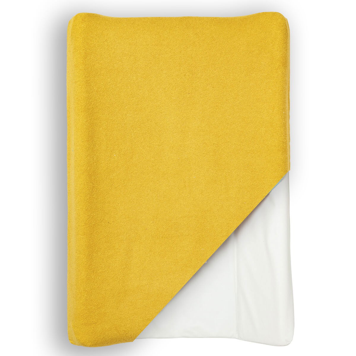 Housse de matelas à langer en éponge 50x70 cm Moutarde - 