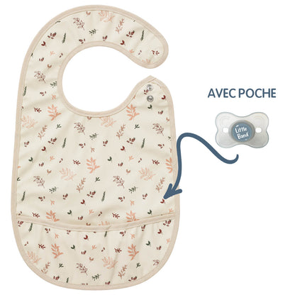 BB Kit repas - Lots de 2 bavoirs enduits Forêt 6 mois