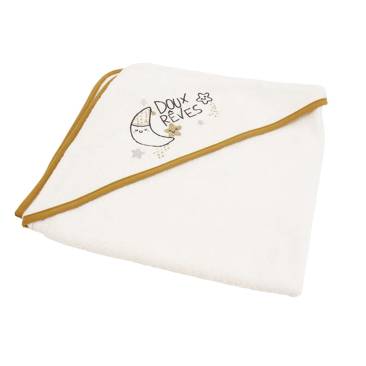 Cape de bain bébé Doux Rêves - Sortie de bain bébé 70x70 cm