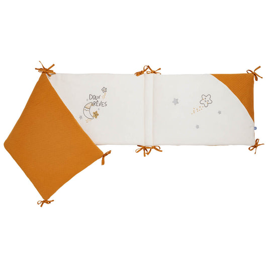 Tour de lit bébé adaptable 40x180 cm - Tour de lit pour bébé en coton - Doux Rêves