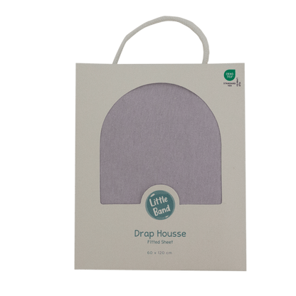 Drap housse 60x120 cm Parme - Drap housse bébé jersey 100% coton