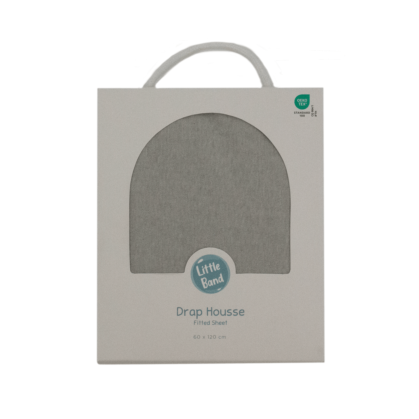Drap housse 60x120 cm Gris Perle - Drap housse bébé jersey 100% coton