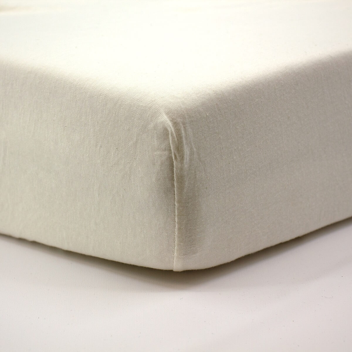 Drap-housse 70x140 cm Vanille - Drap housse bébé jersey 100% coton