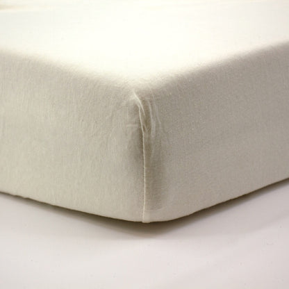 Drap-housse 70x140 cm Vanille - Drap housse bébé jersey 100% coton