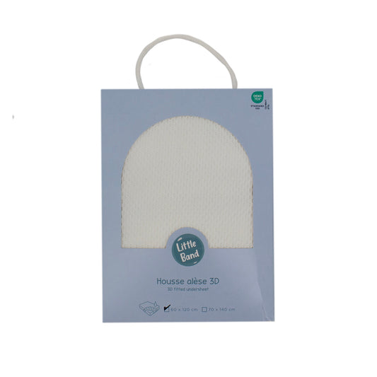 Protège matelas bébé 70x140 cm tissu 3D alvéolé imperméabilisé