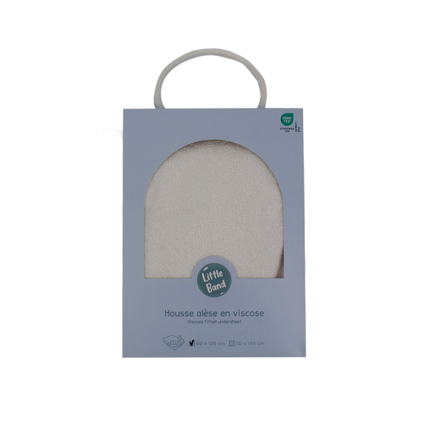 Protection matelas bébé 60x120 cm en Viscose Bambou Blanc