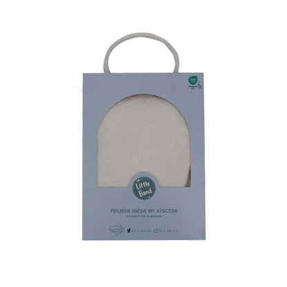 Protection matelas bébé 60x120 cm en Viscose Bambou Blanc