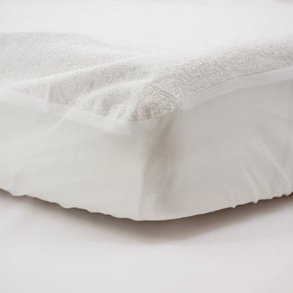 Protection matelas bébé 60x120 cm en Viscose Bambou Blanc