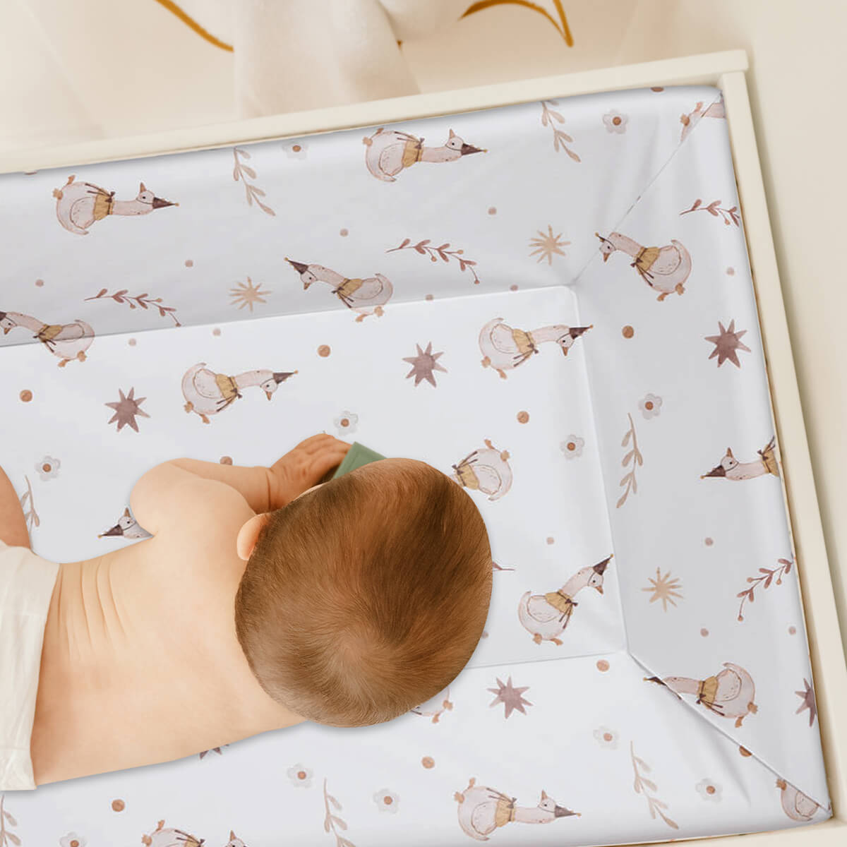 Matelas à langer bébé Luxe Oies - Matelas à langer pour bébé 50x70 cm