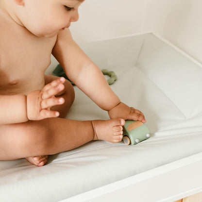 Matelas à langer bébé Luxe Vert D'eau - Matelas à langer pour bébé 50x70 cm
