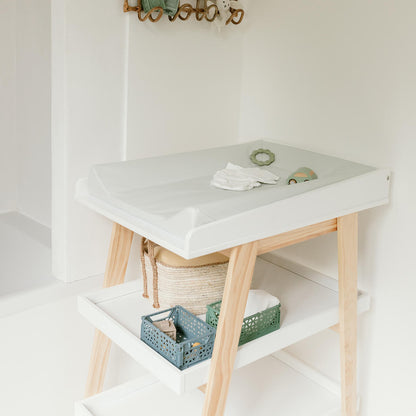 Matelas à langer bébé Luxe Vert D'eau - Matelas à langer pour bébé 50x70 cm